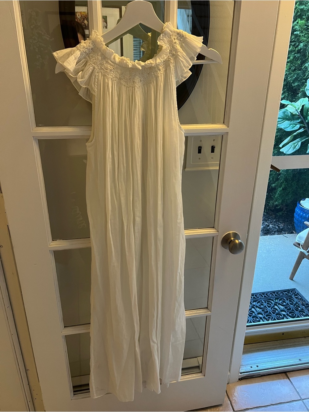 Doen Cream Ruffled Cotton Maxi - Picture 4 of 5